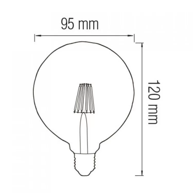 Світлодіодна лампа Filament RUSTIC TWIST-4 4W E27 ціна 112грн - фотографія 2