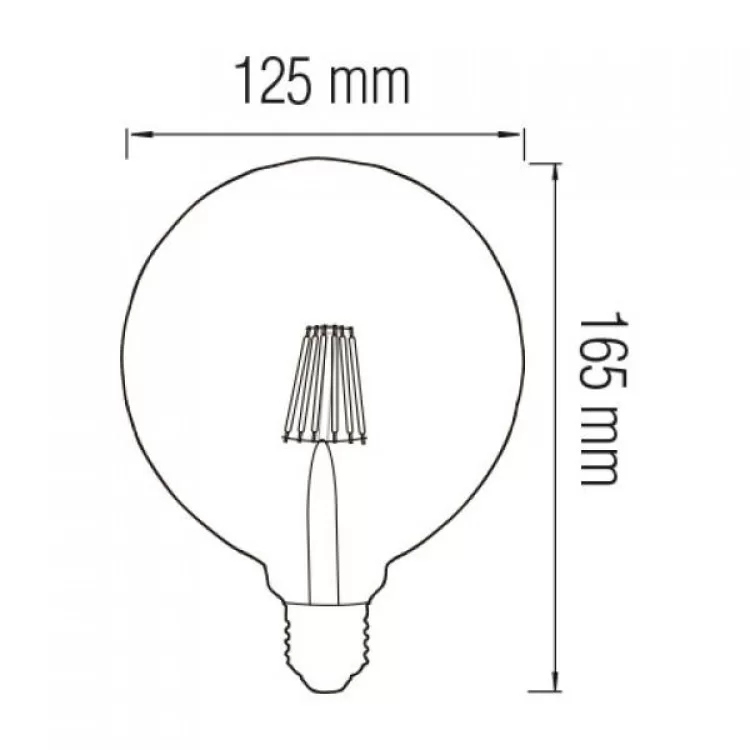 Светодиодная лампа Filament RUSTIC TWIST-6 6W E27 2200К цена 111грн - фотография 2