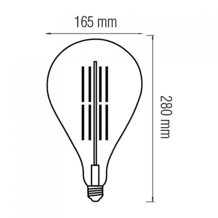 Світлодіодна лампа Filament TOLEDO 8W Е27 Amber