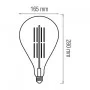 Светодиодная лампа Filament TOLEDO 8W Е27 Amber