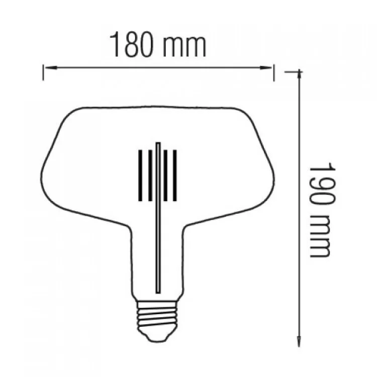 Світлодіодна лампа Filament GINZA 8W Е27 Amber