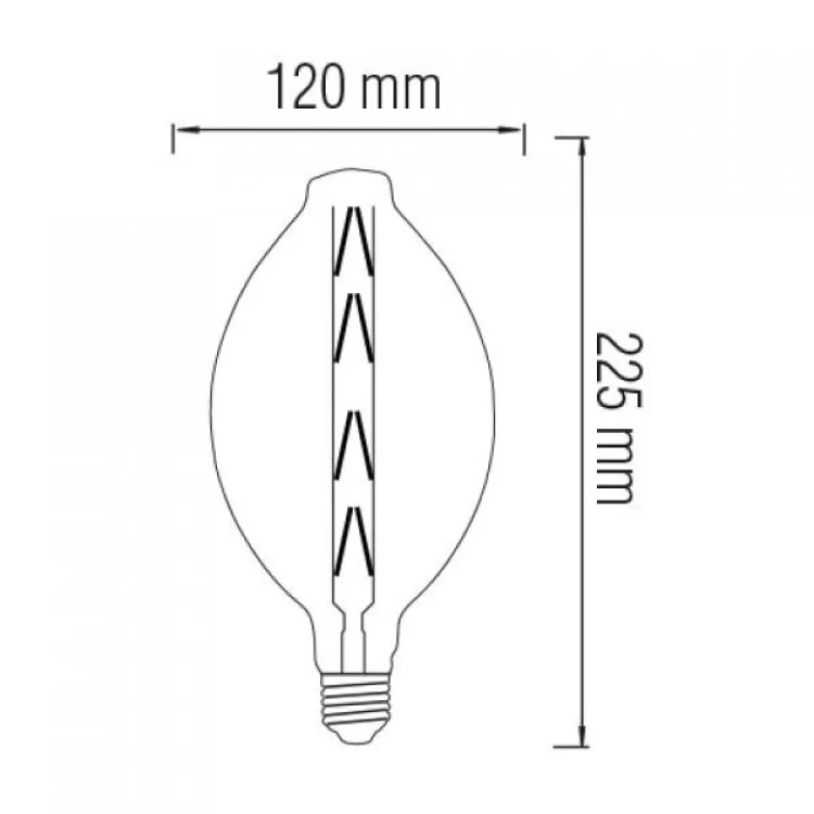 Світлодіодна лампа Filament ENIGMA 8W Е27 Amber ціна 351грн - фотографія 2