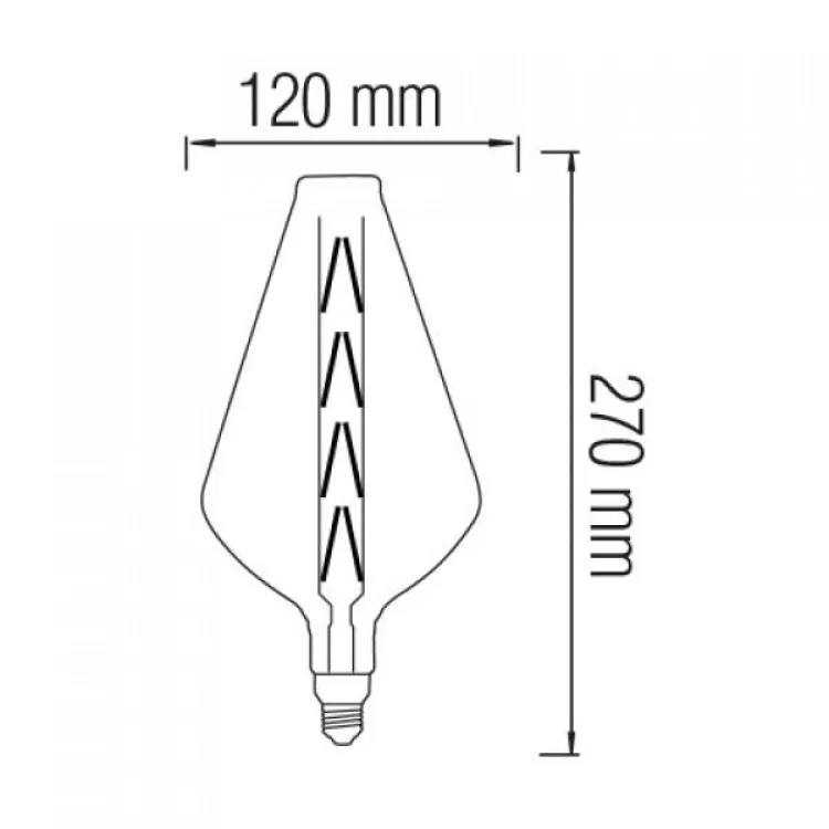 Світлодіодна лампа Filament PARADOX 8W Е27 Amber ціна 351грн - фотографія 2