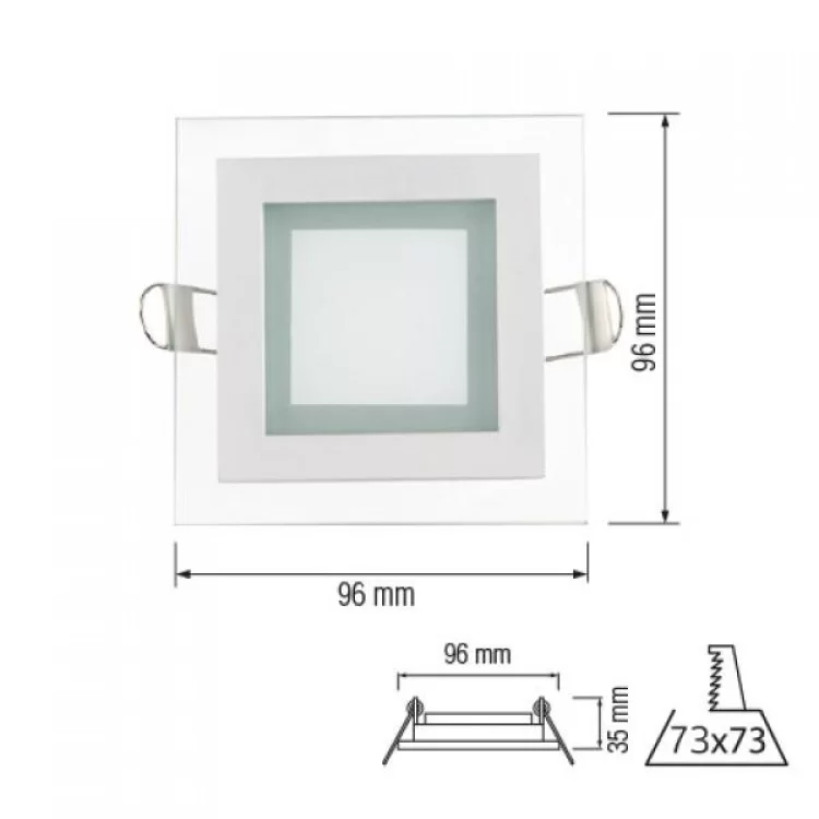 Светодиодный светильник MARIA-6 6W 6400K цена 176грн - фотография 2