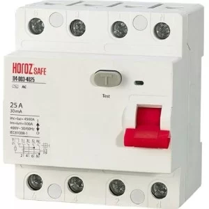 УЗО safe 25А 4p Horoz Electric