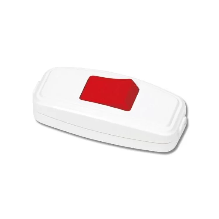 Выключатель для бра белая с красным выключателем