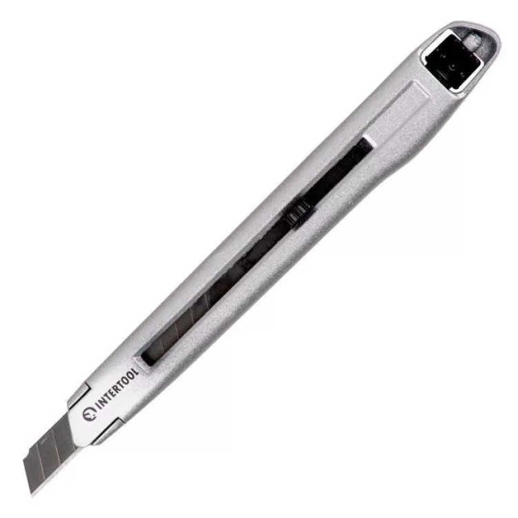 в продаже Нож металлический усиленный, 9 мм INTERTOOL HT-0509 - фото 3