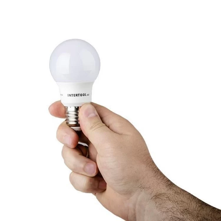 продаємо Світлодіодна лампа LED 7Вт, E27,220В, INTERTOOL LL-0003 в Україні - фото 4