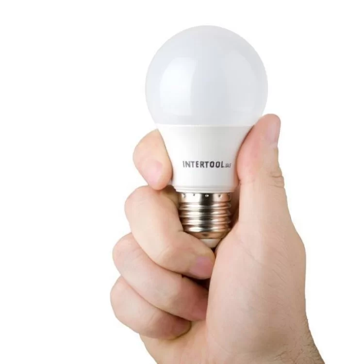 продаємо Світлодіодна лампа LED 10Вт, E27,220В, INTERTOOL LL-0014 в Україні - фото 4