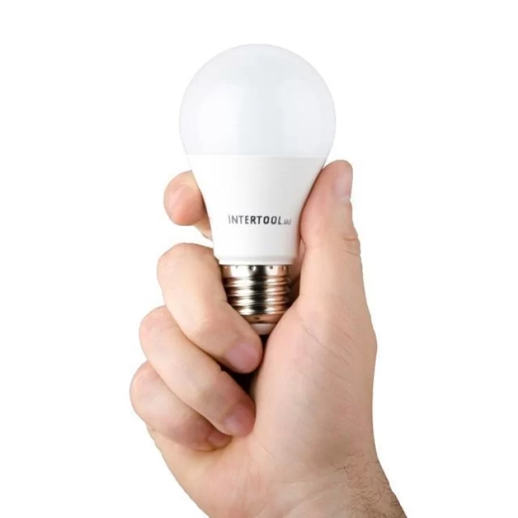 продаємо Світлодіодна лампа LED 12Вт, E27,220В, INTERTOOL LL-0015 в Україні - фото 4