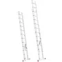 Лестница алюминиевая 2-х секционная универсальная раскладная 2x12 ступ. 5,93 м INTERTOOL LT-0212