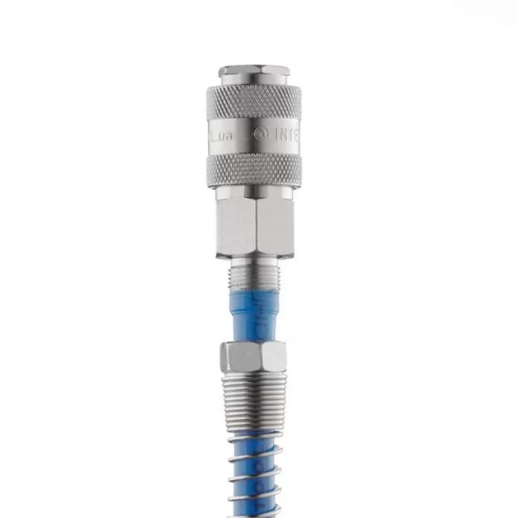Быстроразъемное соединение с пружиной для спиральных и прямых шлангов 8х12 мм INTERTOOL PT-1832 цена 109грн - фотография 2