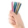 Комплект кольорових перламутрових клейових стрижнів 7.4мм*100мм, 12шт INTERTOOL RT-1033