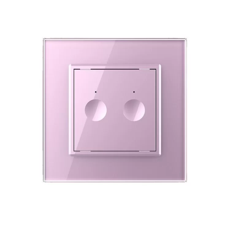 Сенсорный проходной маршевый перекрестный выключатель Livolo Sense 2 канала розовый (722000417) цена 1 946грн - фотография 2