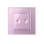 Сенсорний прохідний маршовий перехресний вимикач Livolo Sense 2 канали рожевий (722000417)