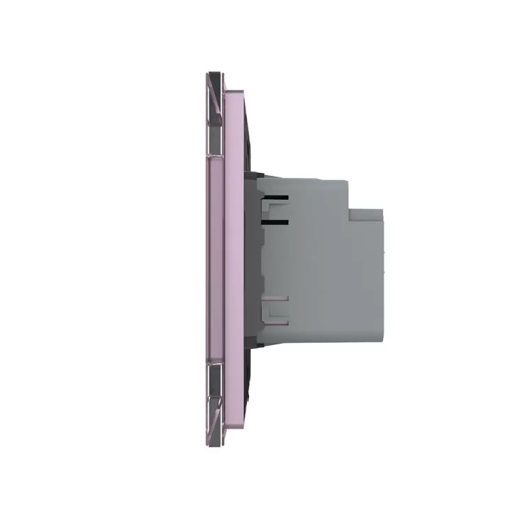 в продаже Сенсорный проходной маршевый перекрестный выключатель Livolo Sense 2 канала розовый (722000417) - фото 3