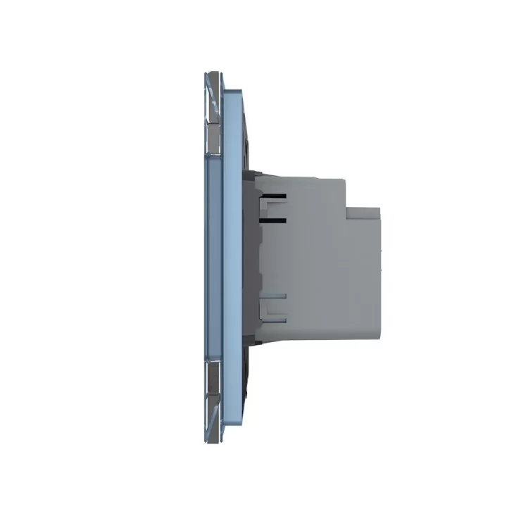 в продаже Сенсорный проходной маршевый перекрестный выключатель Livolo Sense 2 канала голубой (722000419) - фото 3