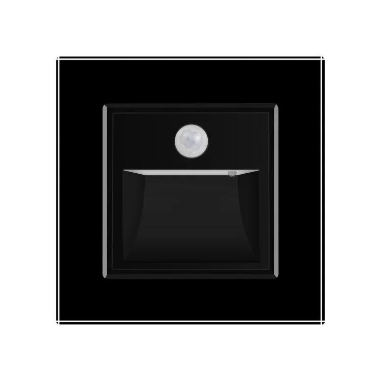 в продажу Світильник для сходів підсвічування підлоги з датчиком руху чорний скло Livolo (722800512) - фото 3
