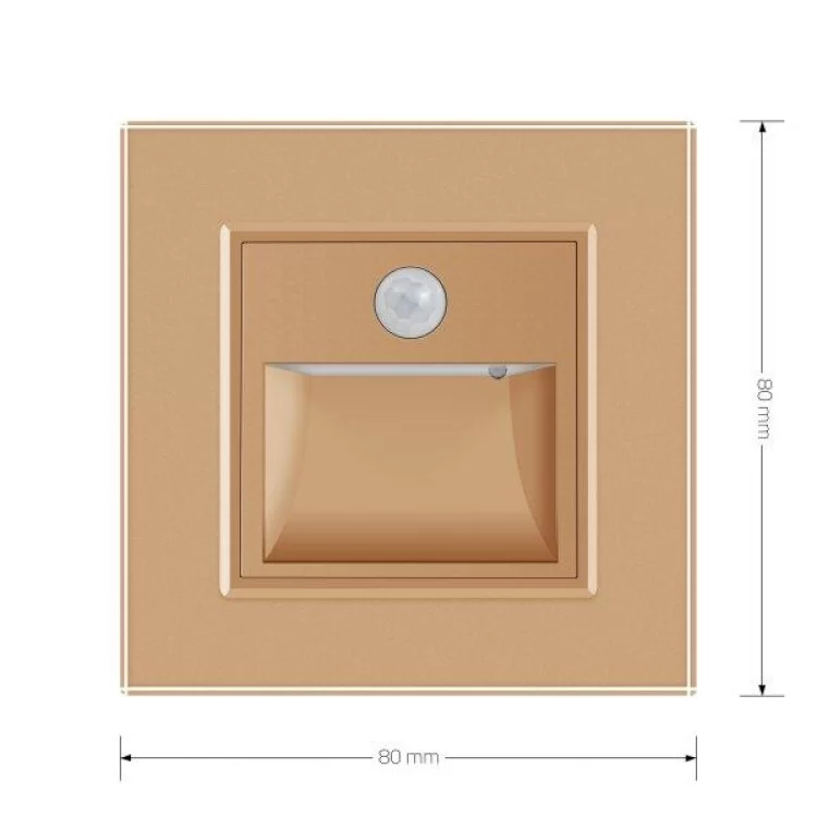 Світильник для сходів підсвічування підлоги з датчиком руху золото скло Livolo (722800513) інструкція - картинка 6
