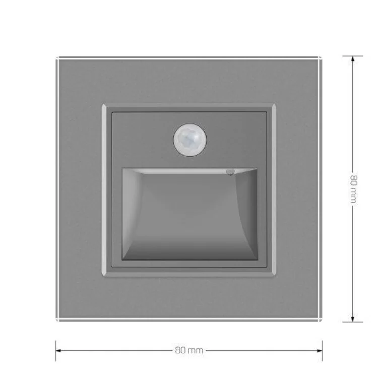 Світильник для сходів підсвічування підлоги з датчиком руху сірий скло Livolo (722800515) інструкція - картинка 6