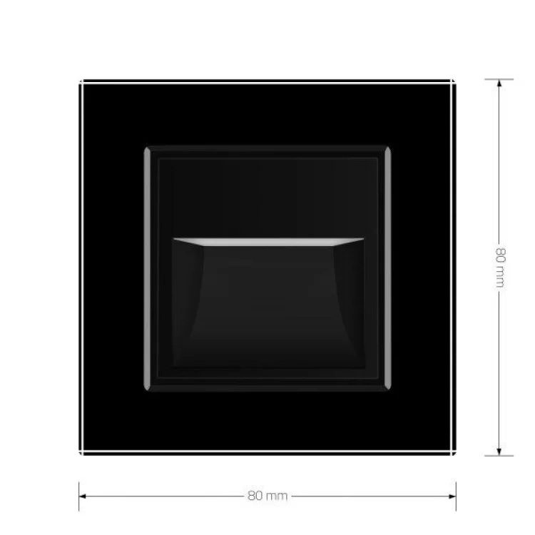 Світильник для сходів підсвічування підлоги чорний скло Livolo (722800612) відгуки - зображення 5