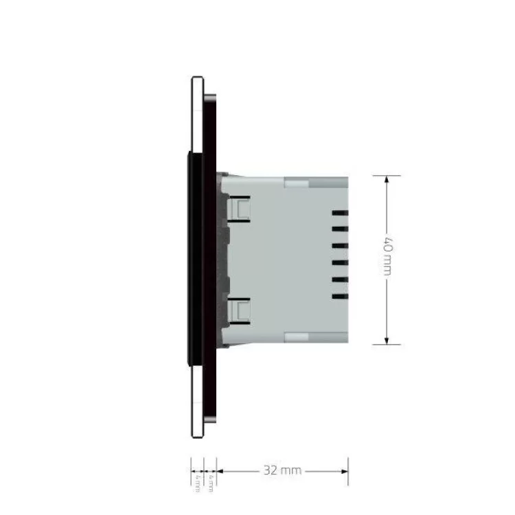 Светильник для лестниц подсветка пола черный стекло Livolo (722800612) инструкция - картинка 6