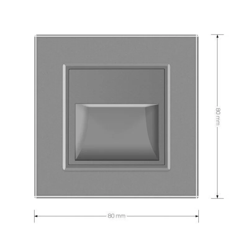 Світильник для сходів підсвічування підлоги сірий скло Livolo (722800615) відгуки - зображення 5