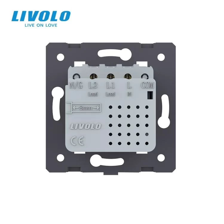 продаем Механизм сенсорный выключатель Livolo Sense 2 канала серый (782000215) в Украине - фото 4