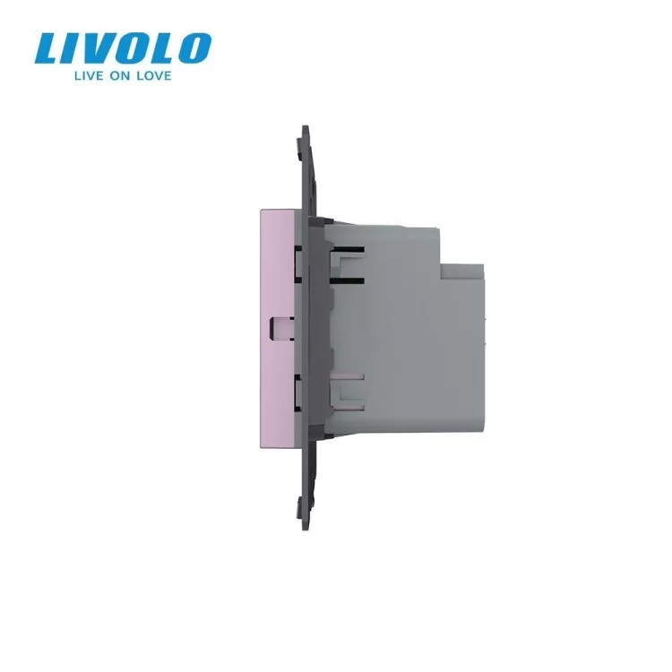 в продажу Механізм сенсорний прохідний вимикач Sense 1 сенсор рожевий Livolo (782000317) - фото 3