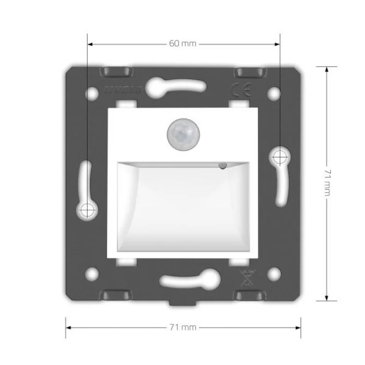 Механізм світильник для сходів, підсвічування підлоги з датчиком руху Livolo, 782800511 інструкція - картинка 6