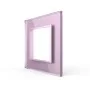 Рамка розетки Livolo 1 пост розовый стекло (VL-C7-SR-17)