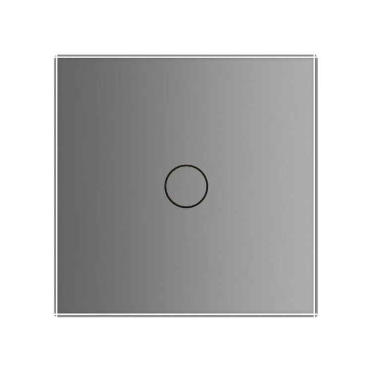 Сенсорная панель выключателя Livolo (1) серый стекло (VL-C7-C1-15) цена 270грн - фотография 2