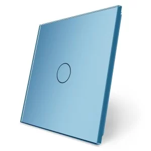 Сенсорная панель выключателя Livolo (1) голубой стекло (VL-C7-C1-19)