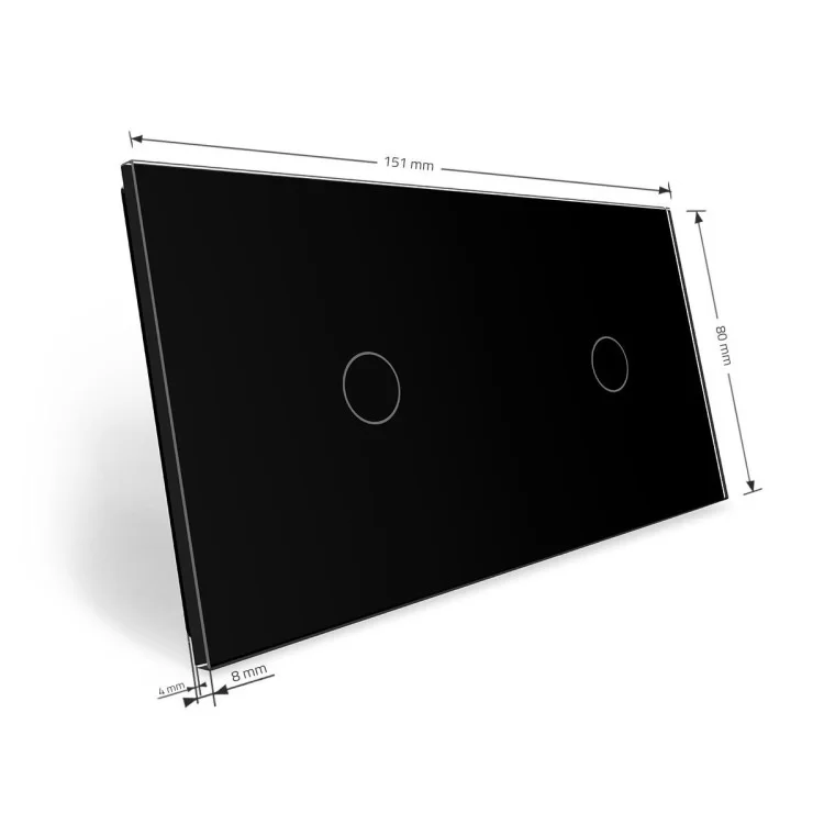 в продаже Сенсорная панель выключателя Livolo 2 канала (1-1) черный стекло (VL-C7-C1/C1-12) - фото 3