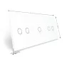 Сенсорная панель выключателя Livolo 5 каналов (2-1-2) белый стекло (VL-C7-C2/C1/C2-11)
