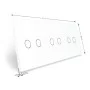 Сенсорная панель выключателя Livolo 6 каналов (2-2-2) белый стекло (VL-C7-C2/C2/C2/-11)