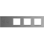 Сенсорная панель выключателя Livolo 2 канала и трех розеток (2-0-0-0) серый стекло (VL-C7-C2/SR/SR/SR-15)