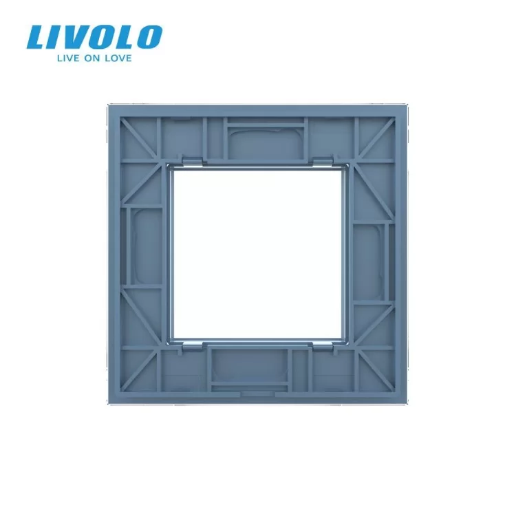 продаємо Рамка розетки Livolo 1 пост блакитний скло (VL-C7-SR-19) в Україні - фото 4