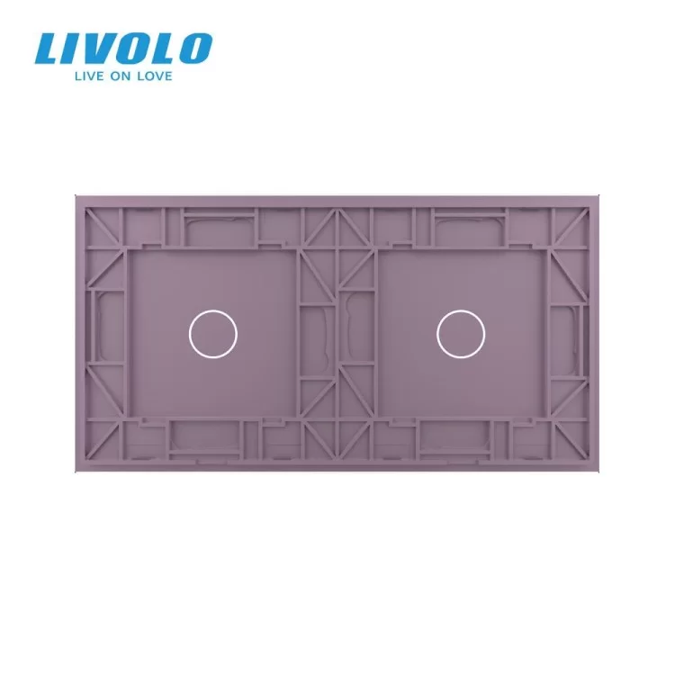 продаем Сенсорная панель выключателя Livolo 2 канала (1-1) розовый стекло (VL-C7-C1/C1-17) в Украине - фото 4