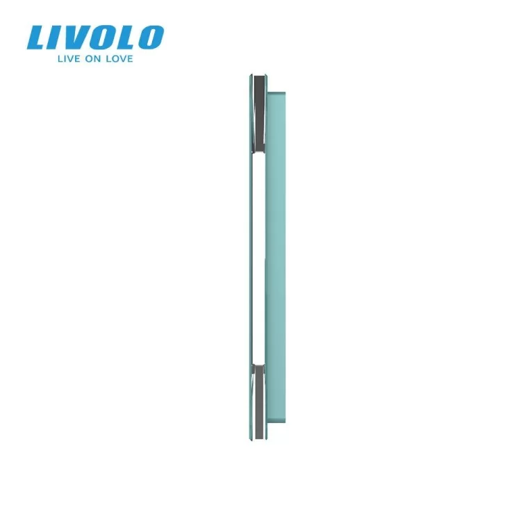 в продажу Сенсорна панель вимикача Livolo 2 канали (1-1) зелений скло (VL-C7-C1/C1-18) - фото 3