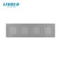 Сенсорная панель для выключателя Х сенсоров (Х-Х-Х-Х) серый стекло Livolo (C7-CХ/CХ/CХ/CХ-15)