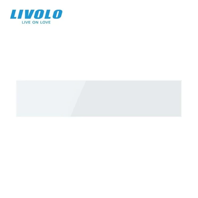 Сенсорная панель для выключателя Х сенсоров (Х-Х-Х-Х-Х) белый стекло Livolo (C7-CХ/CХ/CХ/CХ/CХ-11) цена 2 515грн - фотография 2
