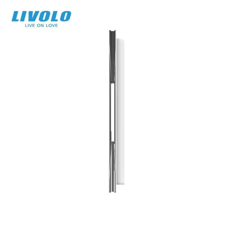 в продажу Сенсорна панель для вимикача Х сенсорів (Х-Х-Х-Х-Х) білий скло Livolo (C7-CХ/CХ/CХ/CХ/CХ-11) - фото 3