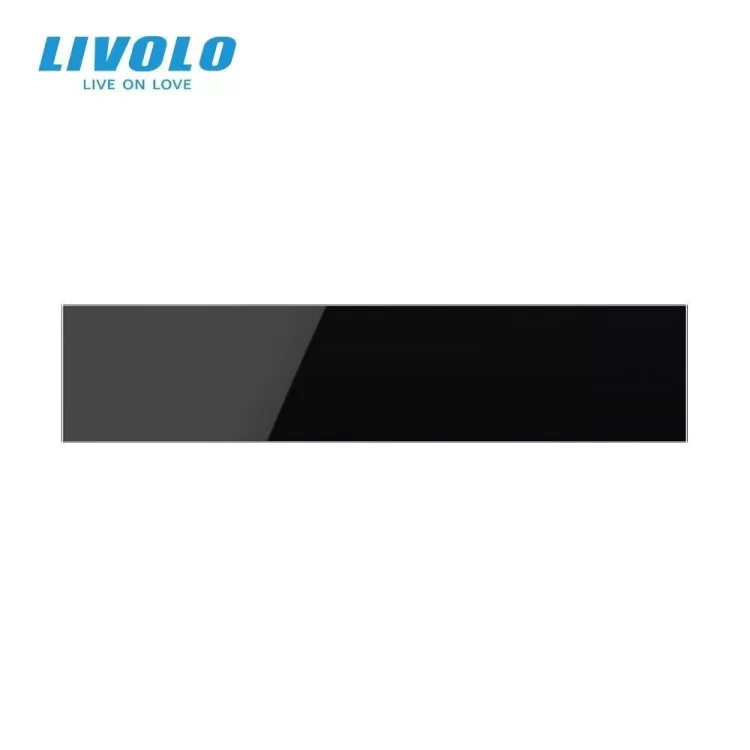 Сенсорная панель для выключателя Х сенсоров (Х-Х-Х-Х-Х) черный стекло Livolo (C7-CХ/CХ/CХ/CХ/CХ-12) цена 2 515грн - фотография 2