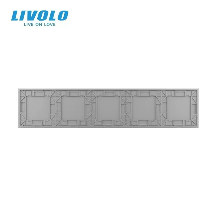 продаем Сенсорная панель для выключателя Х сенсоров (Х-Х-Х-Х-Х) серый стекло Livolo (C7-CХ/CХ/CХ/CХ/CХ-15) в Украине - фото 4