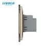 Розетка USB type C с блоком питания 45W золото Livolo (VL-C7-FCUC-2AP)