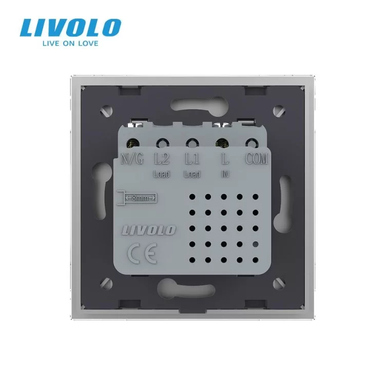 продаем Розетка USB type C с блоком питания 45W серый Livolo (VL-C7-FCUC-2IP) в Украине - фото 4