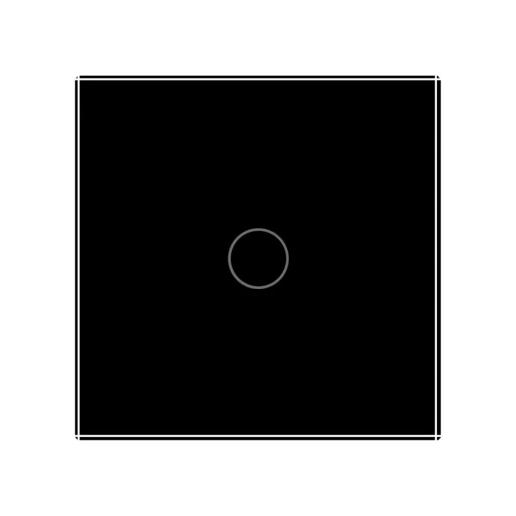 Сенсорний вимикач Livolo чорний скло (VL-C701-12) ціна 915грн - фотографія 2