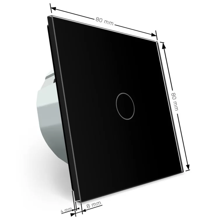Сенсорный выключатель Livolo черный стекло (VL-C701-12) отзывы - изображение 5