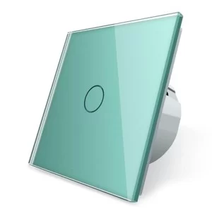 Сенсорный выключатель Livolo зеленый стекло (VL-C701-18)